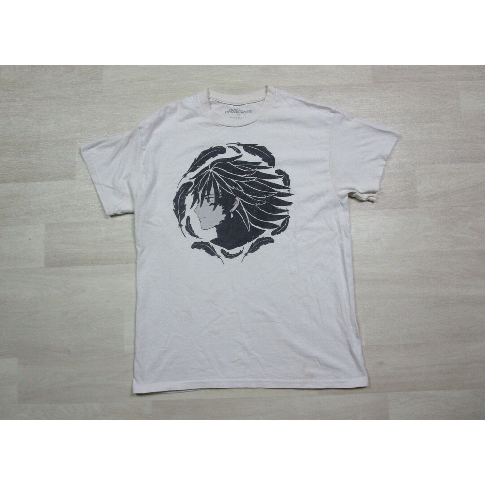 Howls Moving Castle Off-White T Shirt Size Medium 2004 Studio‎ Ghibli Y2K VTG